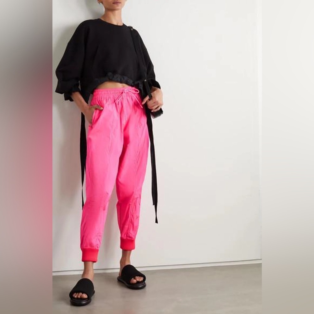 Redvalentino Drawstring Waistband Pants In fuchsia Size XS